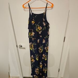 Brazilian navy floral maxi dress